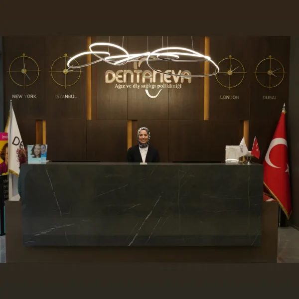 Reception area at Dentaneva Clinic